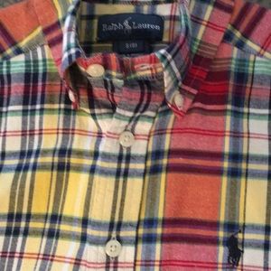 Plaid Ralph Lauren Boys Shirt.  Never worn.
